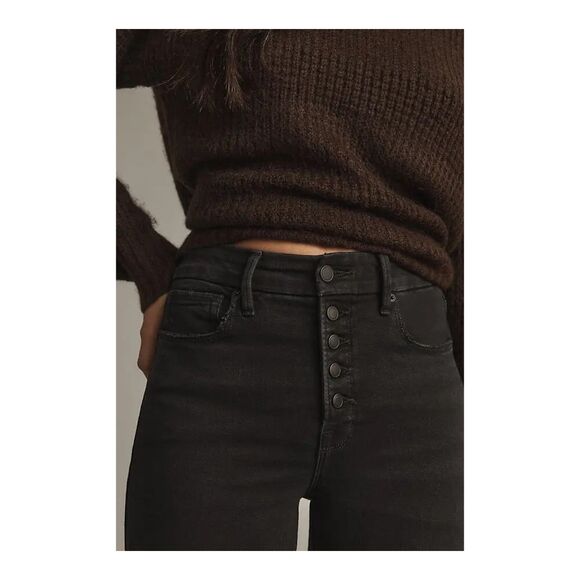 Good American Good Legs Mid-Rise Crop Bootcut Jeans - 29/8 - Picture 2 of 11